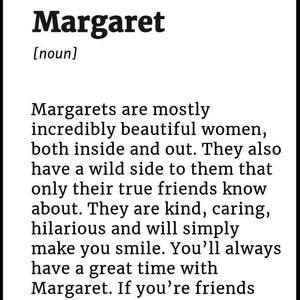 Meet your Posher, Margaret